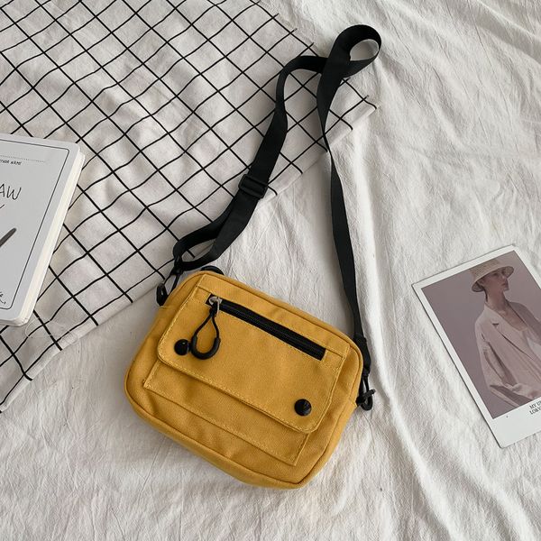 

crossbody bag fashion cute concise canvas shoulder for women travel phone handle for female