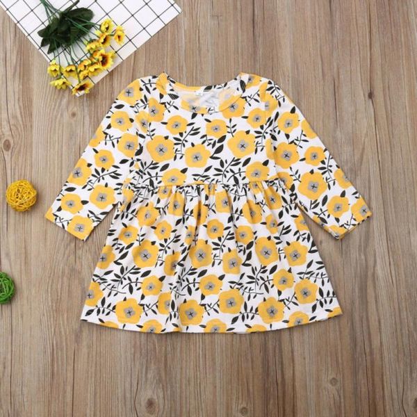 

skirts princess kids baby girls floral long sleeve party pageant clothes