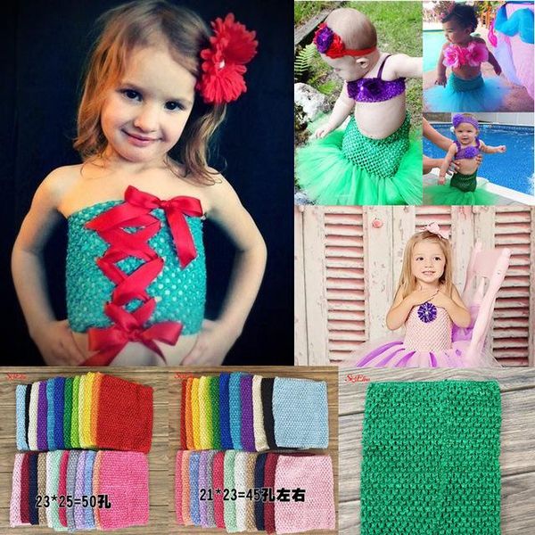 

party decoration children 23 * 20cm handmade tube chest elastic baby girl crochet tutu wide for diy tulle skirt 5zsh939