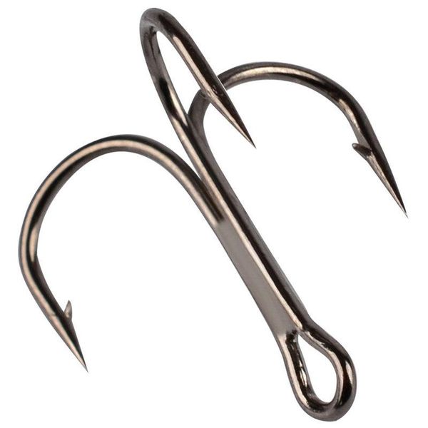 

fishing hooks 50pcs hook treble high carbon super sharp solid size 2 4 6 8 10 12 14 triple barbed steel fish