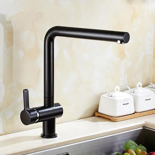

kitchen faucets black painted faucet brass sink tap 360 rotating mixer
