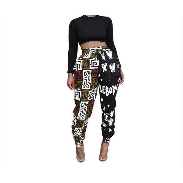 

product streetwear sweatpants women baggy sport pants joggers legging high waisted trousers loose bloomers drop 210525, Black;white