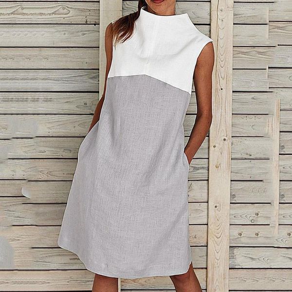 

sleeveless short dresses women drawstring o-neck slim elastic ruched off shoulder mini casual summer party dress solid, Black;gray