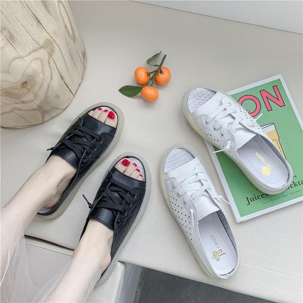 

southeast asia lace up sandals thick bottom muffin in summer of 2021, Black