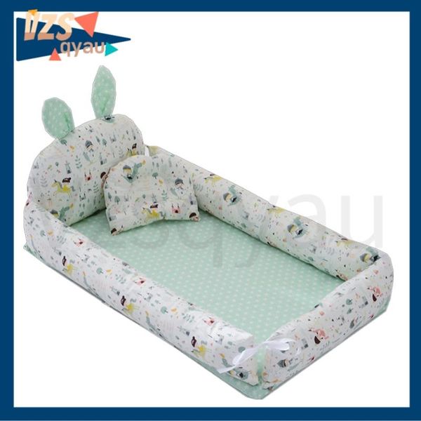 

baby cribs nest bed for portable sleep playpen travel crib cradle born cot bumper removable nursing matttress