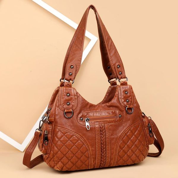 

evening bags leather luxury handbags women shoulder designer crossbody bag for fashion female messenger purse
