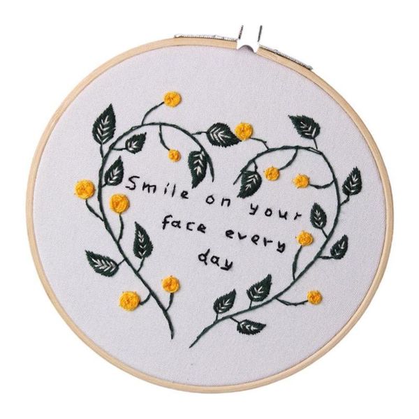 

other arts and crafts 3d diy embroidery materials package plant heart handcraft kits for beginners frame sewing set