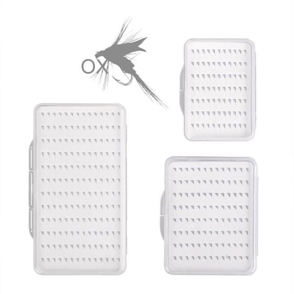 

fishing accessories 1-3 pieces box super slim with foam insert transparent hook