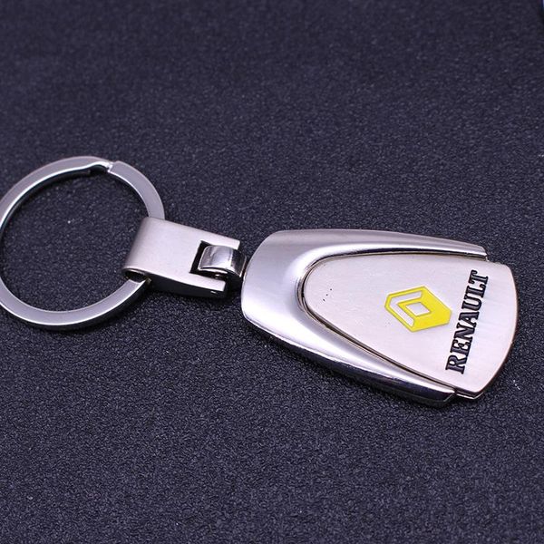 

keychains metal car key rings keychain for renault megane 2 3 laguna duster captur clio 4 fluence kadjar auto keyring accessories, Silver