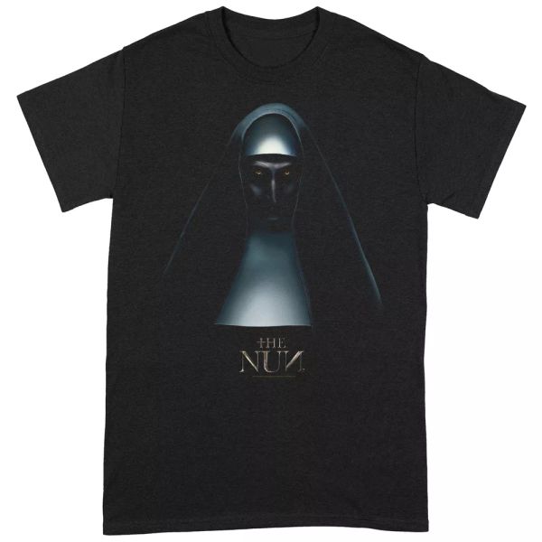 

the nun movie poster licensed mens t-shirt, White;black