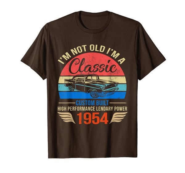 

classic 1954 shirt 65th birthday gift ideas for men women, White;black