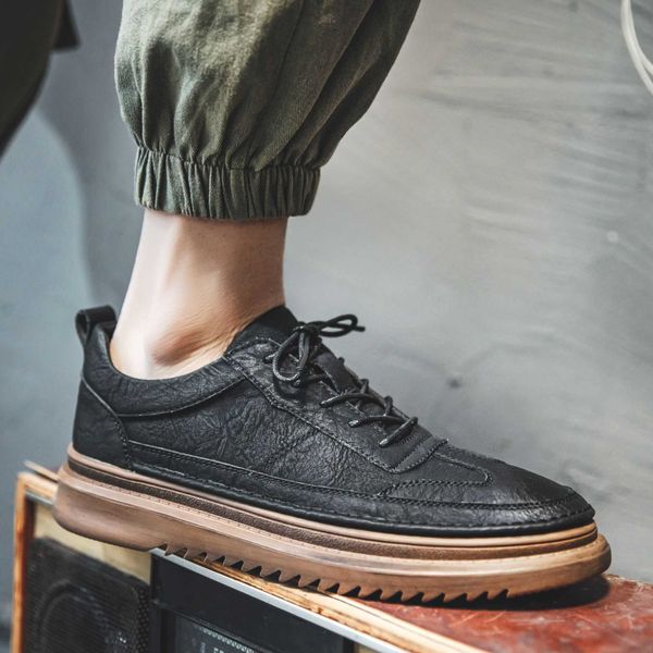 

men's sho spring casual british leather men's board versatile sports straight 11806