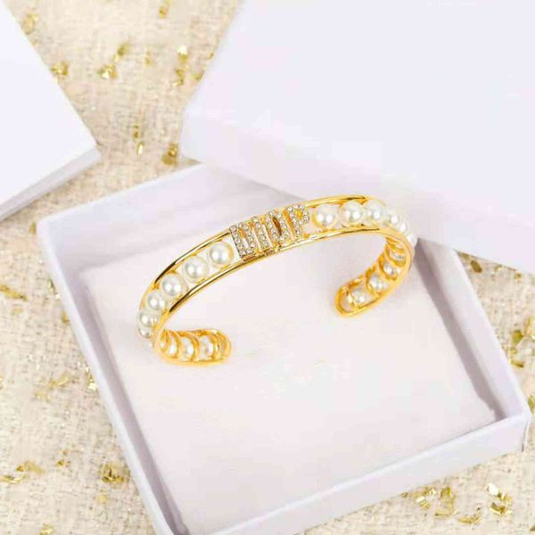 

factory specials aa new letter pearl bracelet 6ndq, Black