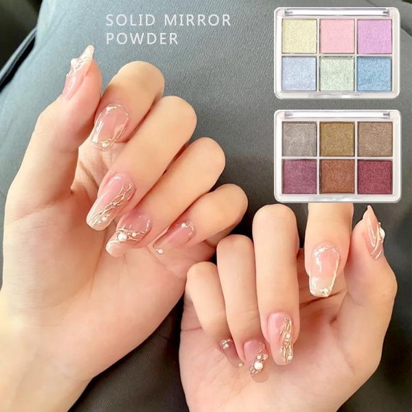 

nail glitter tszs japanese mixed color pearl art pigment painting flowers watercolor blooming shimmer solid powder, Silver;gold