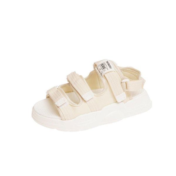 

sandals 2021 open-toed women's pure color simple trend wild vamp fashion, Black