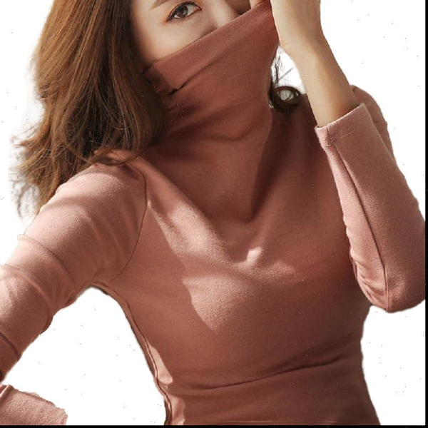 

turtleneck autumn winter womens sweaters black white thin pullover jumper knitted pull femme, White;black