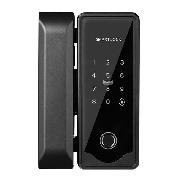 

kerong smart digital wifi biometric fingerprint doorlock push sliding glass door lock