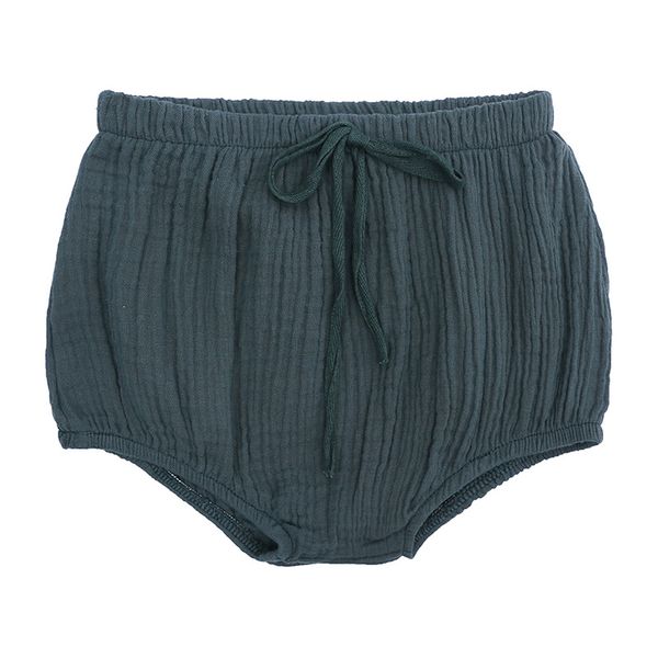 

summer newborn baby boy girls casual shorts toddler cotton linen bloomers pp short pants children kids solid shorts 0-4y, Blue