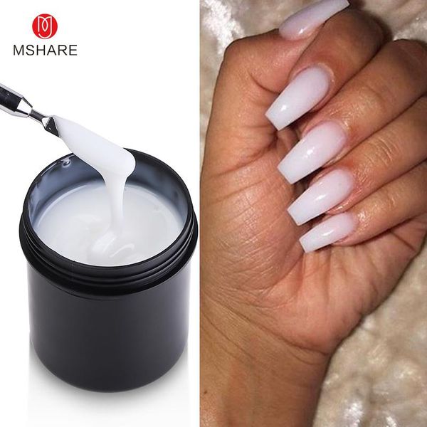 

milky white nails builder gel self-leveling camouflage encapsulated for nail extension running thin lopende dunne, Red;pink