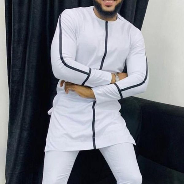 

men's casual shirts dress fashion mens africa clothing dashiki robe africaine hip hop african clothes (without pant only shirt ), White;black