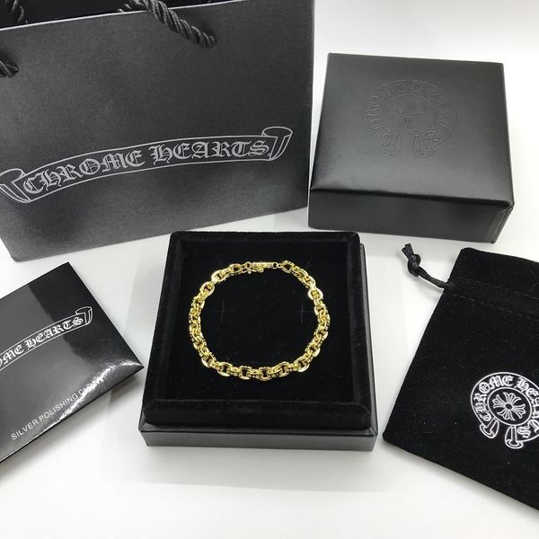 

classic crosin ch croft personality gold chain and women's cd letter bracelet