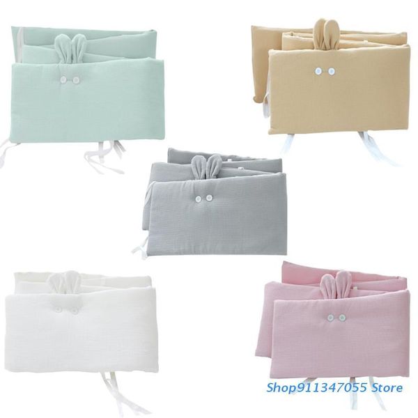 

bedding sets 200x32cm baby cot bumper anti-collision cushion for born girl boy crib