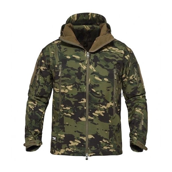 

2019 mtp fighting softshell jas tad multicam tropical hoody thermal coat tactical softsshell, Black;green