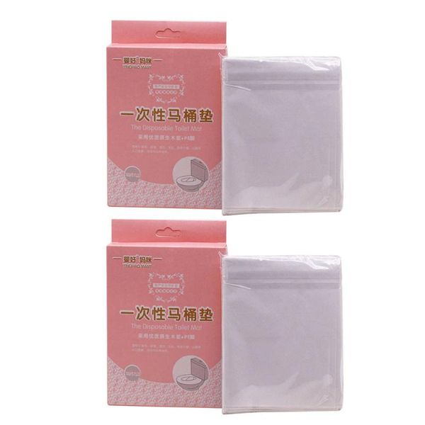 

box of 20pcs disposable toilet mat waterproof insulation seat cushion portable travel covers