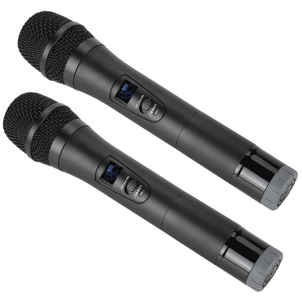 

2pcs microphone wireless handheld microphones universal vhf suit with charging cable for business meetings