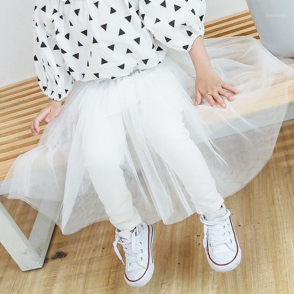 

skirts toddler kids baby girls long lace tutu skirt pants culotte pantskirt leggings clothes children clothing 2021 spirng summer1, Blue