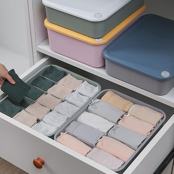 

storage drawers foldable underwear drawer organizers dividers closet dresser clothes organizer box for bras scarves ties socks #yj