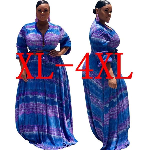 

2019 new print large two piece set, White