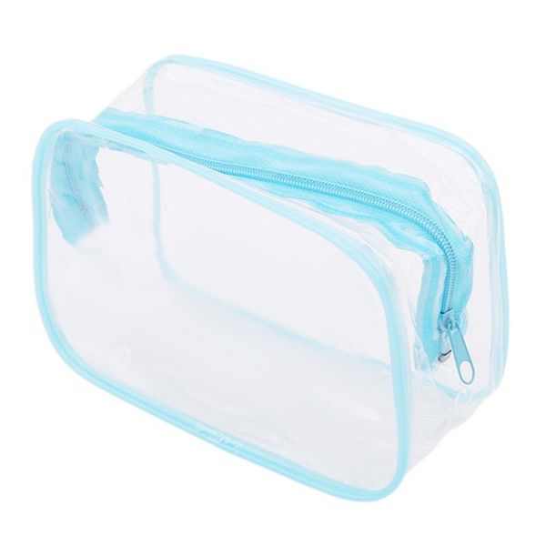 

women transparent clear zipper makeup bags travel pvc cosmetic organizer bath wash make up tote handbags case neceser mujer & cases