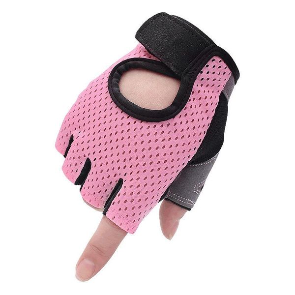 

cycling gloves fitness non-slip yoga exercise half finger men women weight lifting gym sports mtb bike bicycle, Black