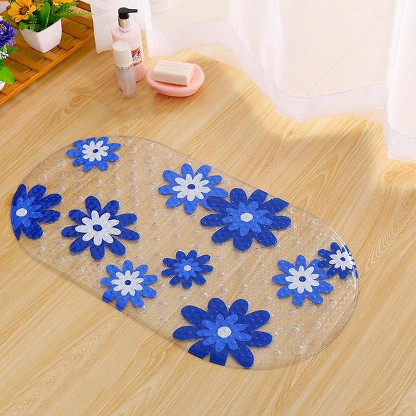 

bath mats 1 piece cartoon bathroom doormat non-slip foot for children shower bathtub pad 17 colors washroom floor carpet pvc material