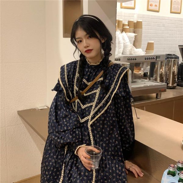 

navy blue dress women long sleeve mini winter cute casual dresses, Black;gray