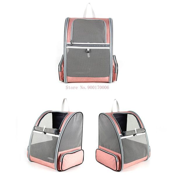 

breathable mesh circulation ventilation collapsible foldable pet travel carrier cage backpack dog car seat covers
