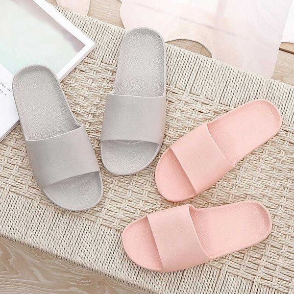 

eva bathroom summer soft men and women home couple l shower slippers, Black