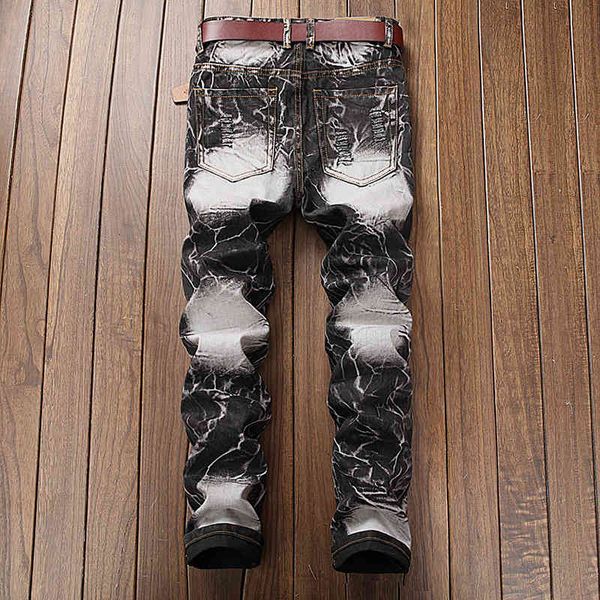 

men's pants spring european and american style jeans men straight designer denim skinny jeans cotton mens business men's trousers, Black