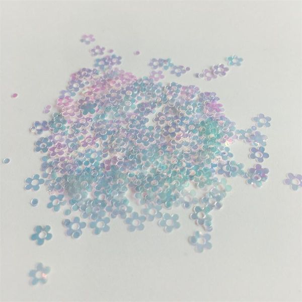 

nail glitter 50g 200g 500g rainbow colors flowers shaped chunky nails art holographic sequins women diy face body decorations, Silver;gold