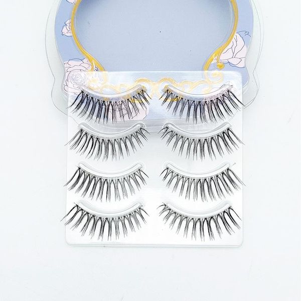 

pairs sharpened false eyelashes long lasting transparent stems natural realistic nude bride makeup