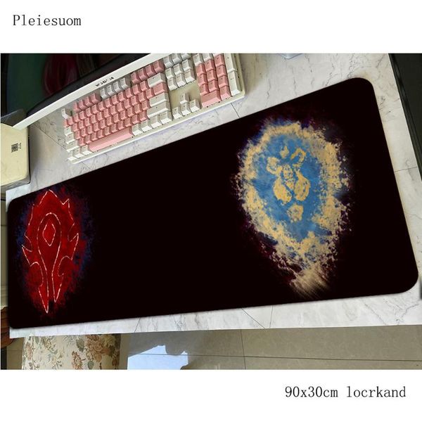

mouse pads & wrist rests horde pad 90x30cm gaming mousepad arrival office notbook desk mat anime padmouse games pc gamer mats
