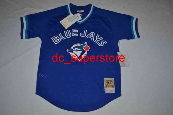 Custom Joe Carter 1993 Mesh BP Jersey costura masculino Mulheres Juventude Basquete XS-6xl