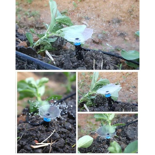 

watering equipments 10pcs micro drip irrigation garden system emitter drippers sprinkler pipe connector