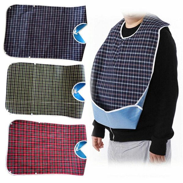 

aprons 1 pcs large waterproof bibs older mealtime disability clothes bib practical cook protector tool table kitchen supplies
