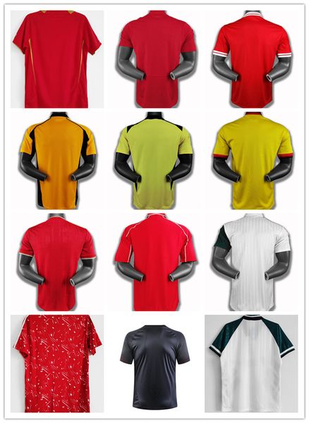 

lvp 1993 1995 04 05 dalglish heskey mens retro soccer jerseys 85 86 08 09 2010 fowler gerrard torres kuyt home away 3rd football shirt, Black;yellow