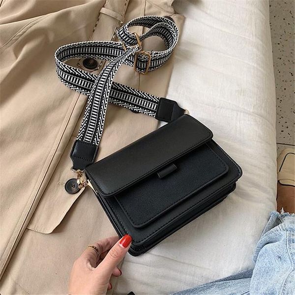 

evening bags 2021 lady messenger bag wide shoulder strap designer fashion small square casual mobile phone wallet