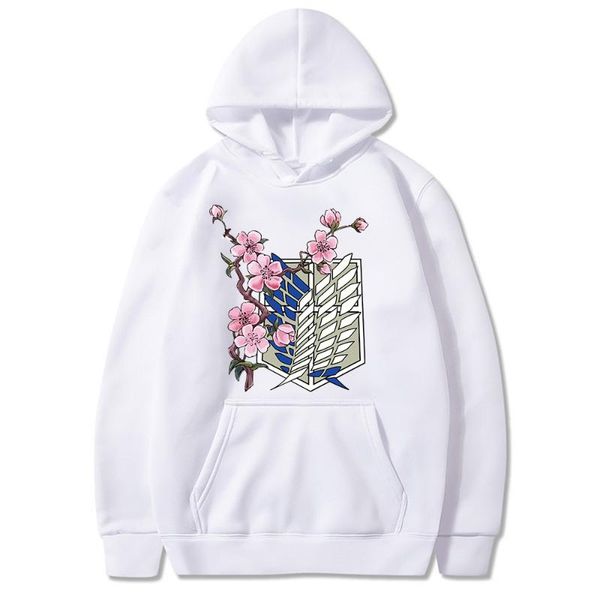 

anime attak on titan printed long sleeve pullover hoodie streetswear harajuku men's hoodies & sweatshirts, Black