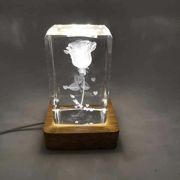 

book lights led night light wooden square base holder display stand for crystals glass ball