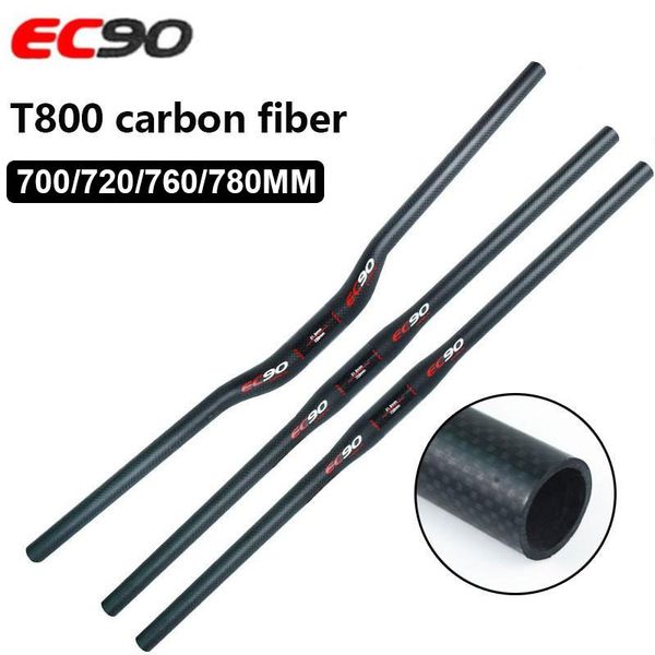 

bike handlebars &components ec90 t800 full carbon mtb handlebar 3k fiber 31.8*700/720/760/780mm riser/flat handle bar mountain bicycle